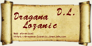 Dragana Lozanić vizit kartica